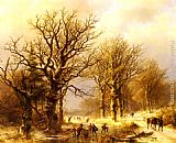 Johann Bernard Klombeck Canvas Paintings - Winter